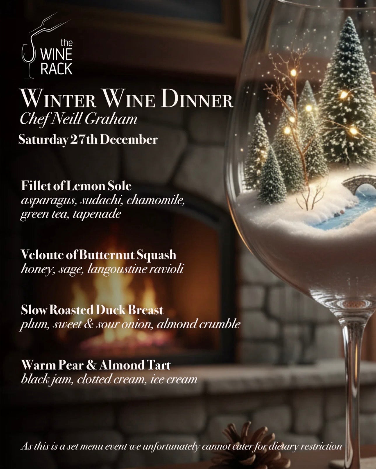 Winter Wine Dinner - 27th December 2025