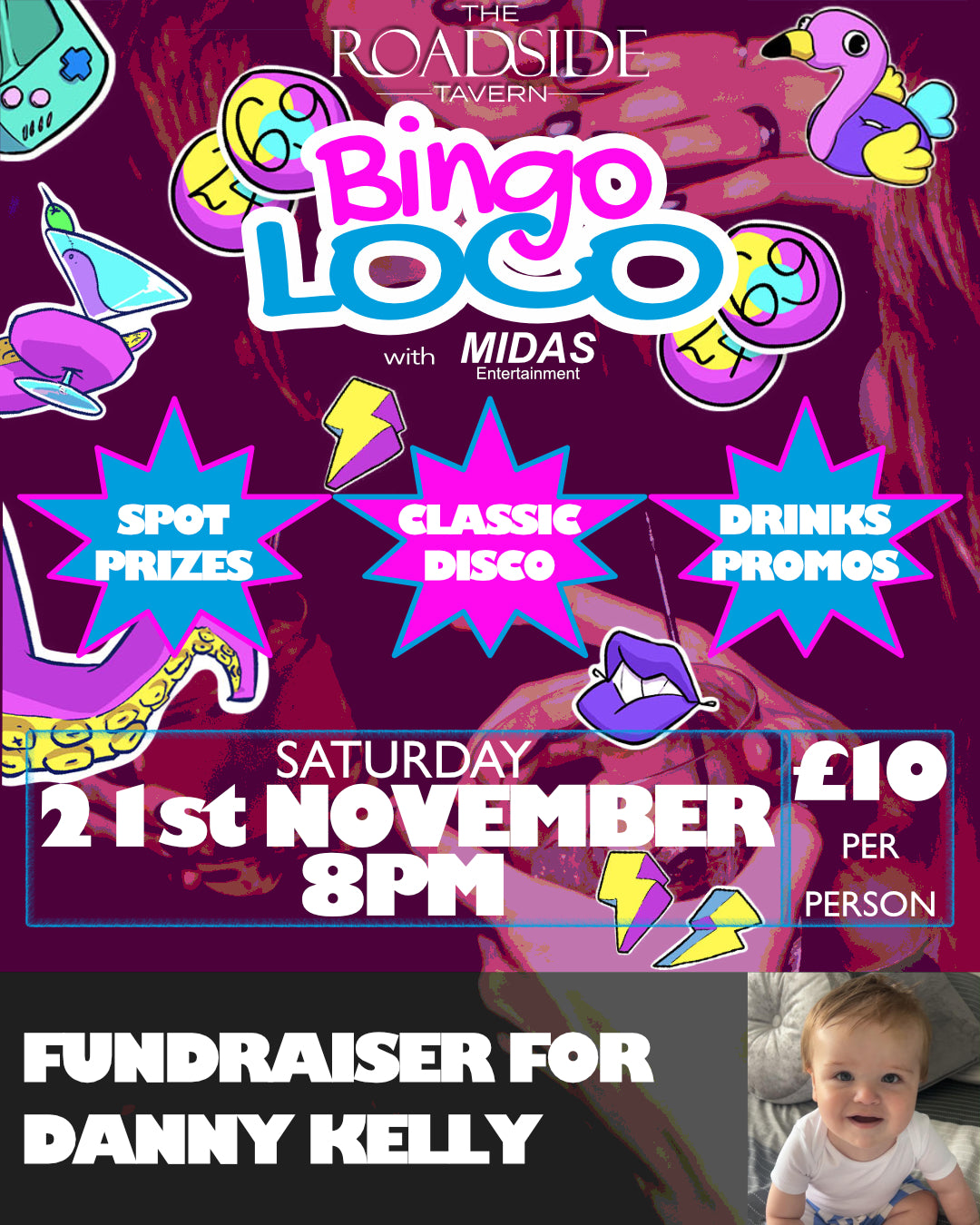 The Roadside Tavern Bingo Loco - Saturday 21st November 8pm