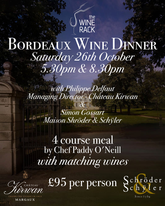 Bordeaux Wine Dinner - Saturday 26th October