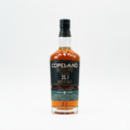 Bottle of Copeland Distillery whiskey on a white background