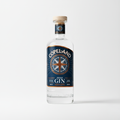 Bottle of Copeland Irish Gin on a white background