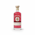 Bottle of Copeland Raspberry & Mint gin with a red label on a white background