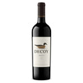 Decoy Merlot wine bottle on a white background