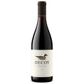 Decoy Pinot Noir wine bottle on a white background