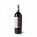 Wine bottle with a Rolland Galaretta Ribera del Duero label on a gray background