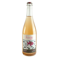 Bottle of  Demarie Luigi Pet Nat Rosado wine with a colorful label featuring a fish design on a white background