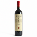 Wine bottle with Marco Bonfante Menego label on a white background