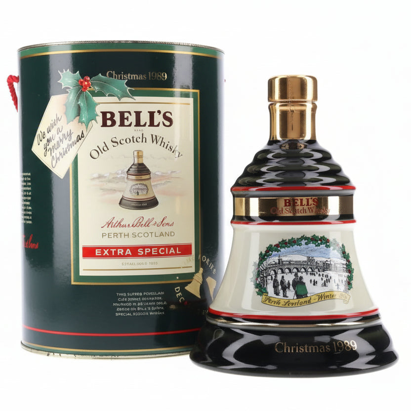 Bell's Old Scotch Whisky bottle and packaging on a white background