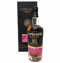 Copeland Distillery 25.3 Cask Strength Irish whiskey bottle with packaging on a white background