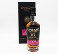 Copeland Distillery 25.3 irish whiskey bottle with packaging on a white background