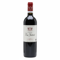 Red wine bottle with a Chateau Cru Godard label on a white background