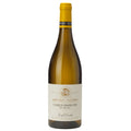 Wine bottle with a Drouhin Vaudon Chablis Grand Cru Les Preuses label on a white background
