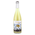 Bottle of Demarie Luigi Pet Nat Bianco wine with a colorful label on a white background