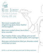 Neill Graham Wine Dinner - 28th June 2025
