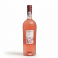 Bottle of pink wine with a Tenuta Ulisse Rose label on a white background