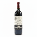Red wine bottle with 'Vina Tondonia' label on a white background